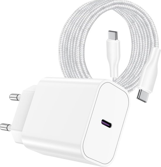 Snellader geschikt voor iPhone 15, 16 Pro Max - Oplader Set - 3 Meter
