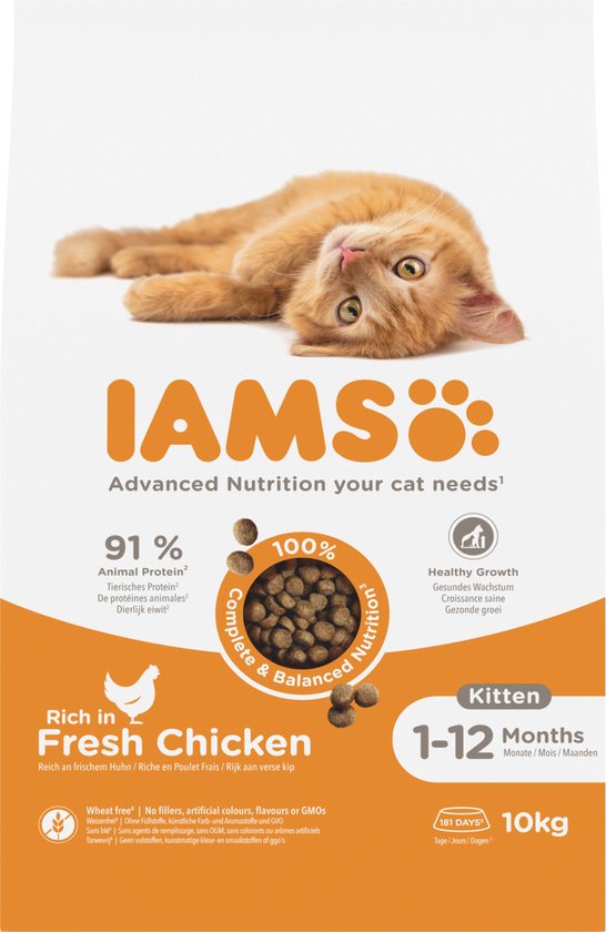 Iams Cat Kitten & Junior - Chicken - 10 kg