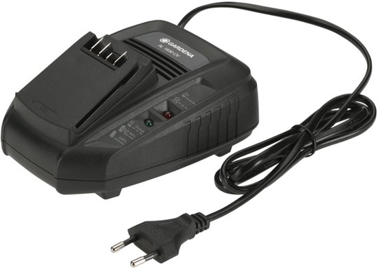 GARDENA snellader AL 1830 CV voor POWER FOR ALL accu’s, 2,5 Ah binnen 60 min vol, LED-display