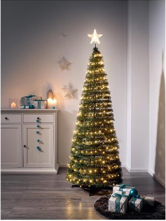 Kant en Klare Kerstboom - 250 led - 180cm - Binnen en Buiten - Kerstboom Kant en Klaar - Feestelijke decoratie - Kerstverlichting