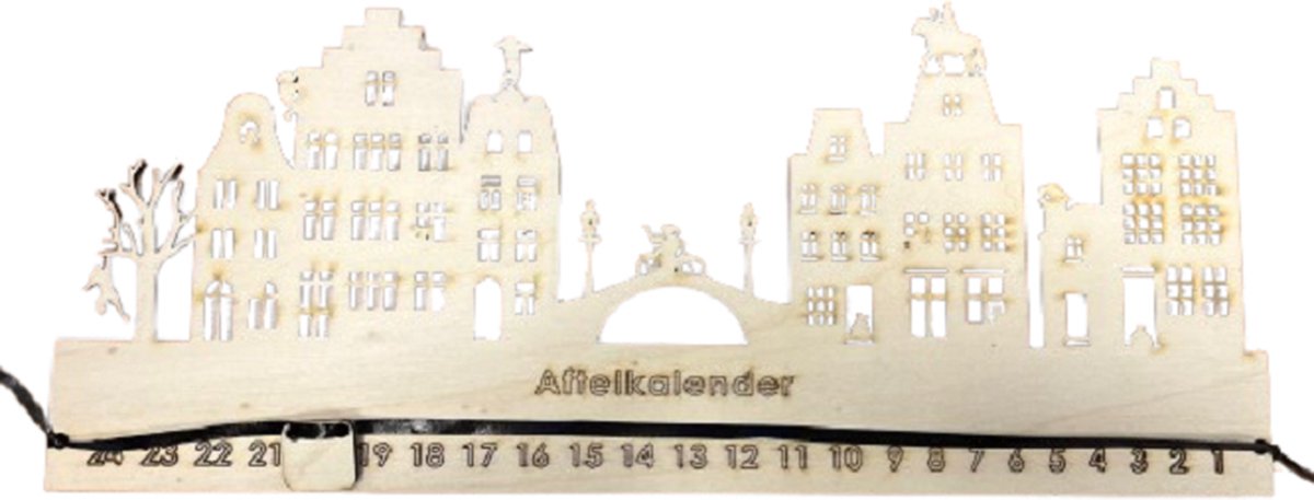 Sinterklaas aftelkalender - hout