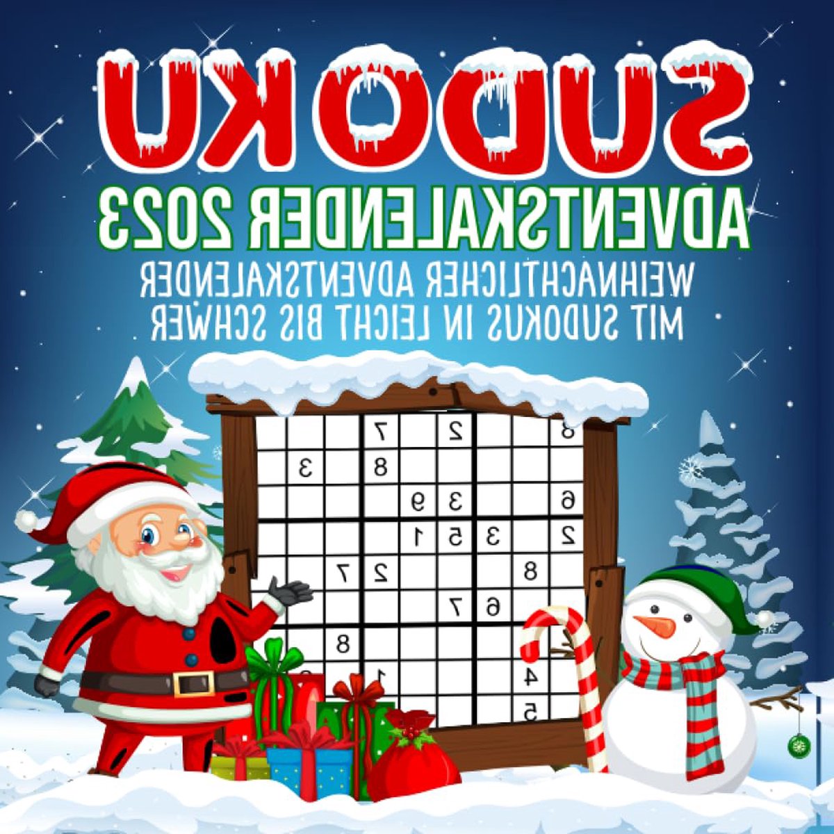 oCreon Sudoku Adventskalender 2023 Kerstmis 3 Puzzels per Dag van Makkelijk tot Moeilijk