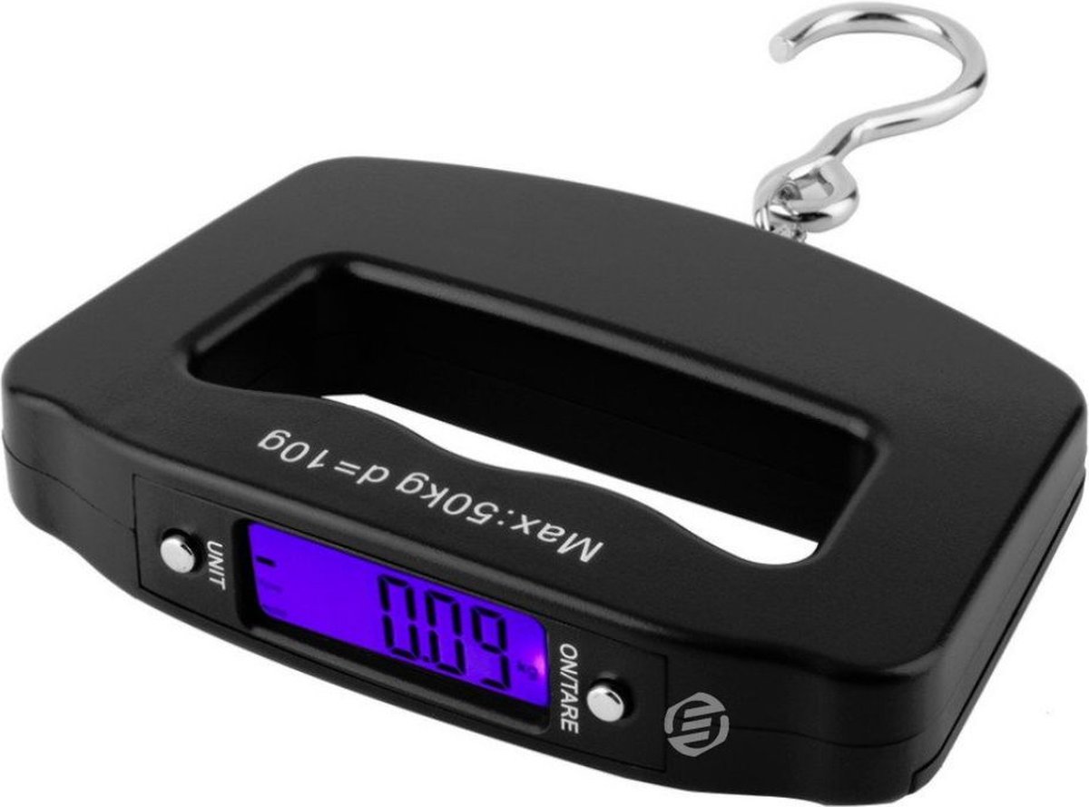 Equivera Kofferweegschaal - Koffer Weegschaal - Bagageweegschaal - Kofferweger - Digitale Kofferweegschaal - Digitale Bagageweegschaal - Kofferweegschaal Digitale - Nooit meer een te zware koffer!