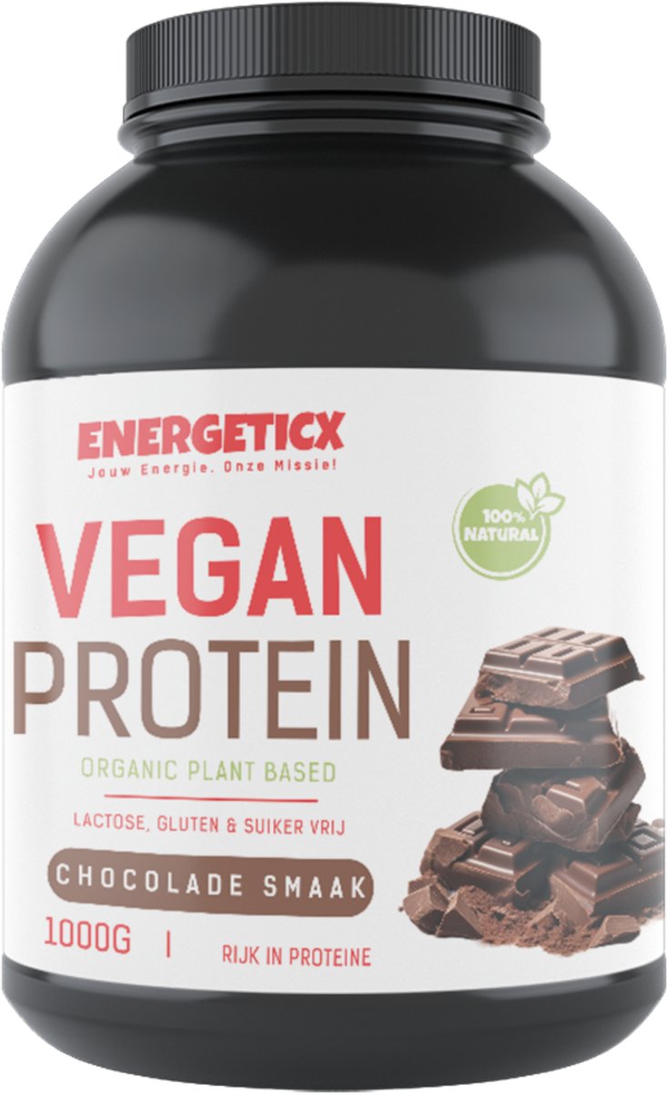 Goedkoopste VeganVibe Proteïne Shake – Plantaardige Eiwitshake voor Elke Dag - Chocolade - 1000 gram / 33 porties