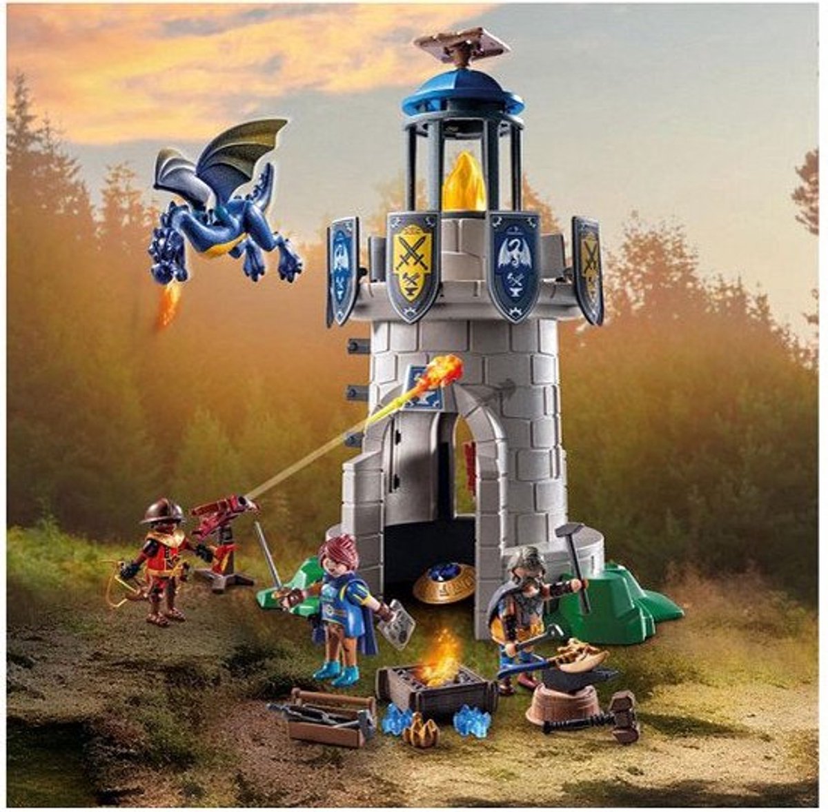 PLAYMOBIL Novelmore Riddertoren met smid en draak - 71483 — afbeelding 17