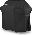 Zwarte Weber grillhoes met handvatten.