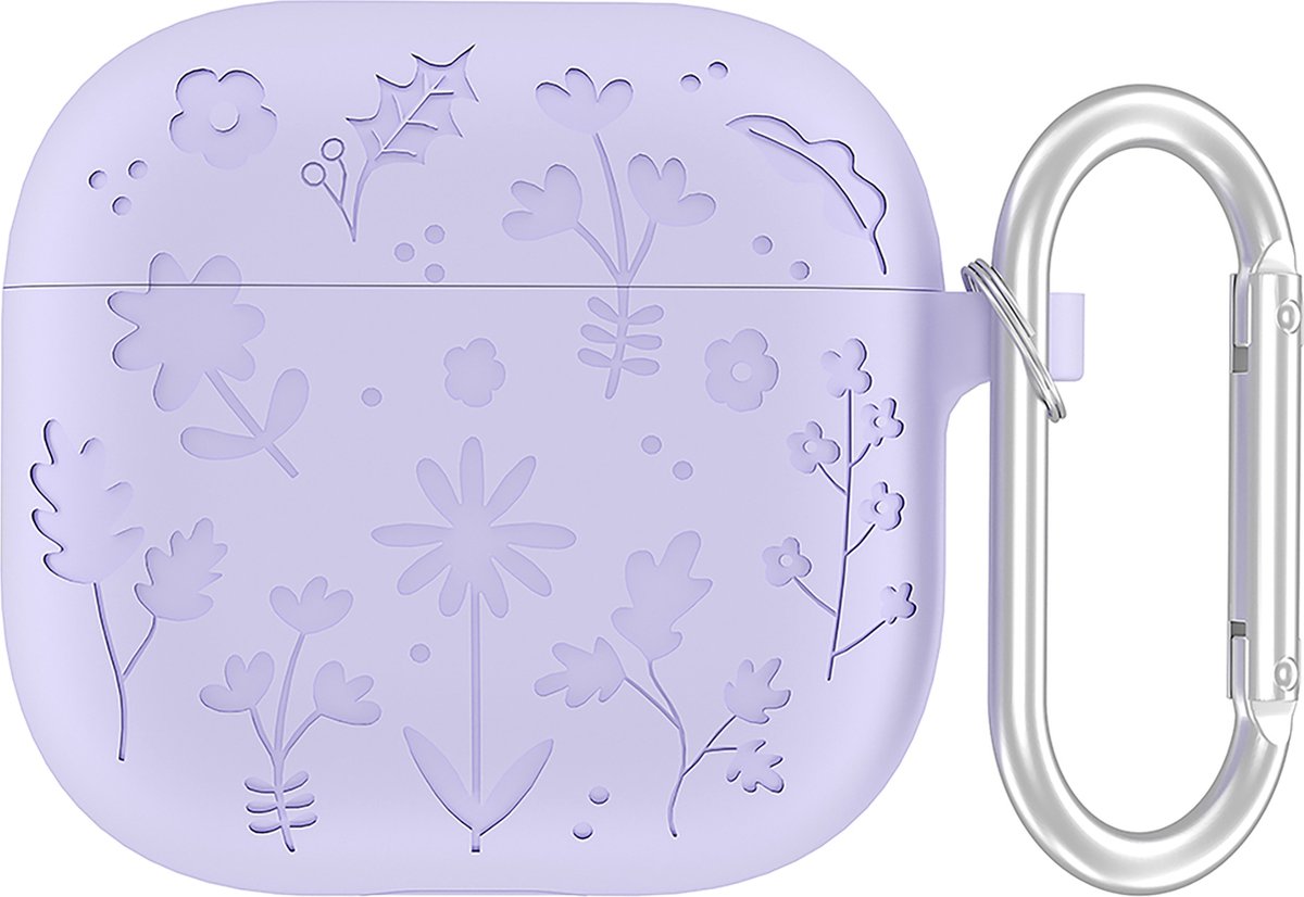 YONO Hoesje geschikt voor Airpods 4 - Case - Special Siliconen - Lila