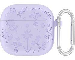 YONO Hoesje geschikt voor Airpods 4 - Case - Special Siliconen - Lila