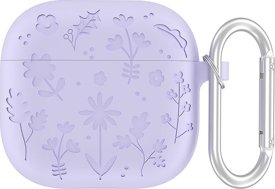 YONO Hoesje geschikt voor Airpods 4 - Case - Special Siliconen - Lila