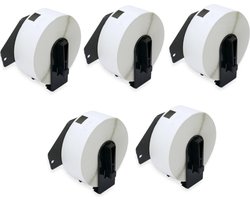 Label Tape Geschikt voor Brother DK-11201 | 29 x 90 mm | Zwart op Wit - 400 Labels per Rol - 5 stuks - Geschikt voor: QL-500 QL-550 QL-560 QL-570 QL-580N QL-650TD QL-1050N QL-1060N QL-700 QL-710W QL-720NW QL-800 QL-810W QL-820NW TD-2130N QL-600
