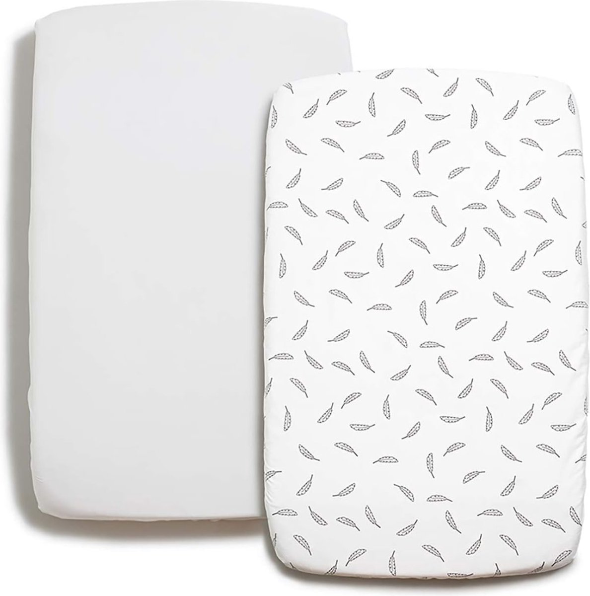 Set van 2 Jersey Katoenen Hoeslakens - Voor Matras Set de 2 (70 x 140 x 12 cm), voor