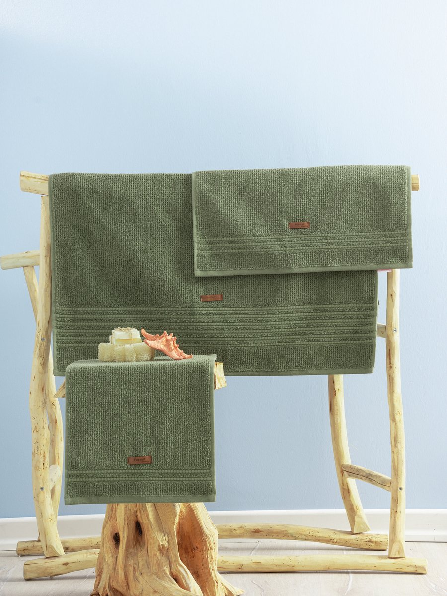 Asir - Handdoekset - 100% katoen – 3 stuks – groen