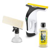 Kärcher Window Vac WV 6 Plus D500 ruitenreiniger - 500 ml ruitenreinigingsconcentraat - Accu: 100 min - Sproeiflacon met microvezeldoek - Siliconen strip - 300m² per acculading