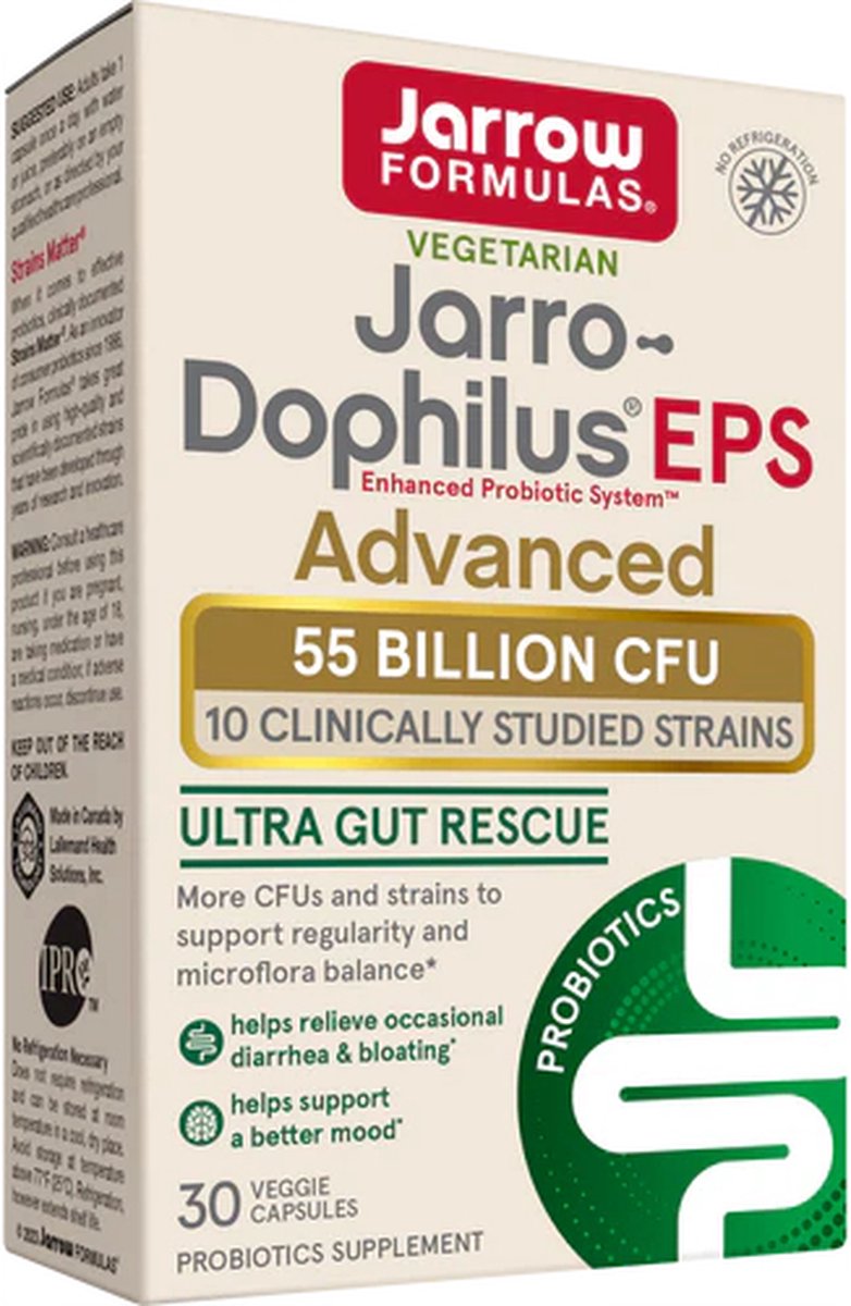 Goedkoopste Jarrow Formulas Jarro-Dophilus EPS Ultra Potency 55miljard 30 capsules - het ultieme hoog gedoseerde probioticum voor op reis