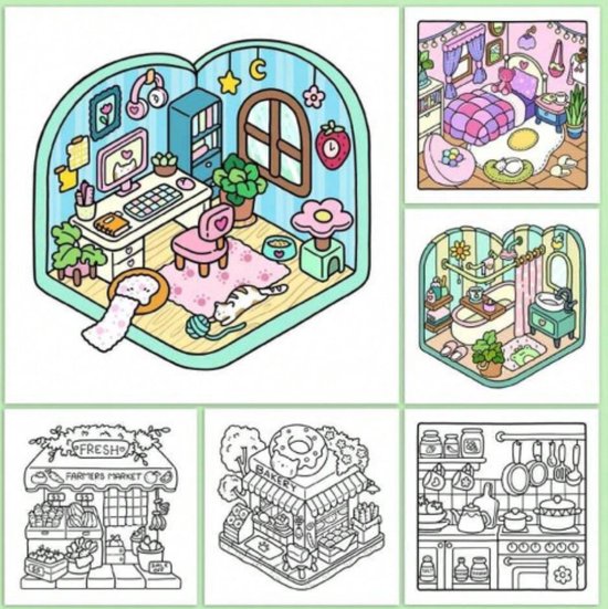 Little Corner Coloring Book - Coco Wyo - Kleurboek voor volwassenen en ...