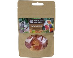 Papaya Cubes 250 Gr - Back Zoo Nature - Gedroogd Fruit Snack Voor Vogels en Knaagdieren - Natuurlijke Voeding