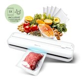 Bol.com AddLiving V200 Vacuümmachine - Vacuum Sealer met slim design - Droog & Nat voedsel (Groente Fruit Vlees Vis Noten Verse ... aanbieding