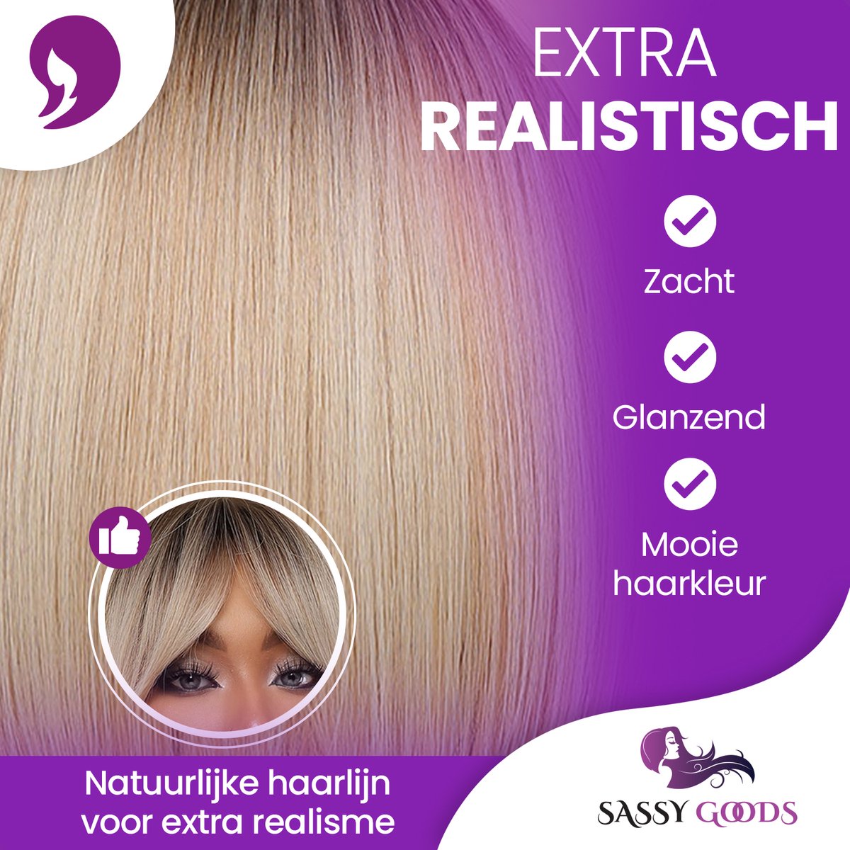 Blonde Pruik Kort - Pruiken Dames - Wig - Verstelbaar - Hittebestendig - Wasbaar - 30 cm — afbeelding 3