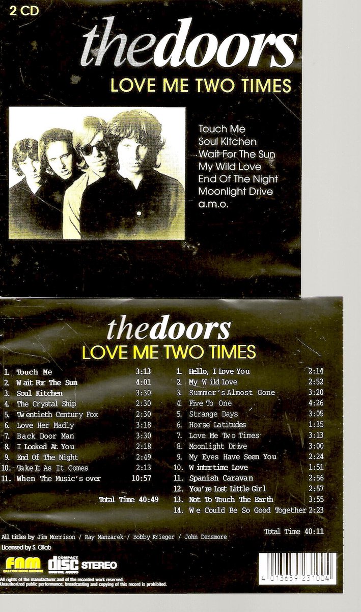 THE DOORS - LOVE ME TWO TIMES