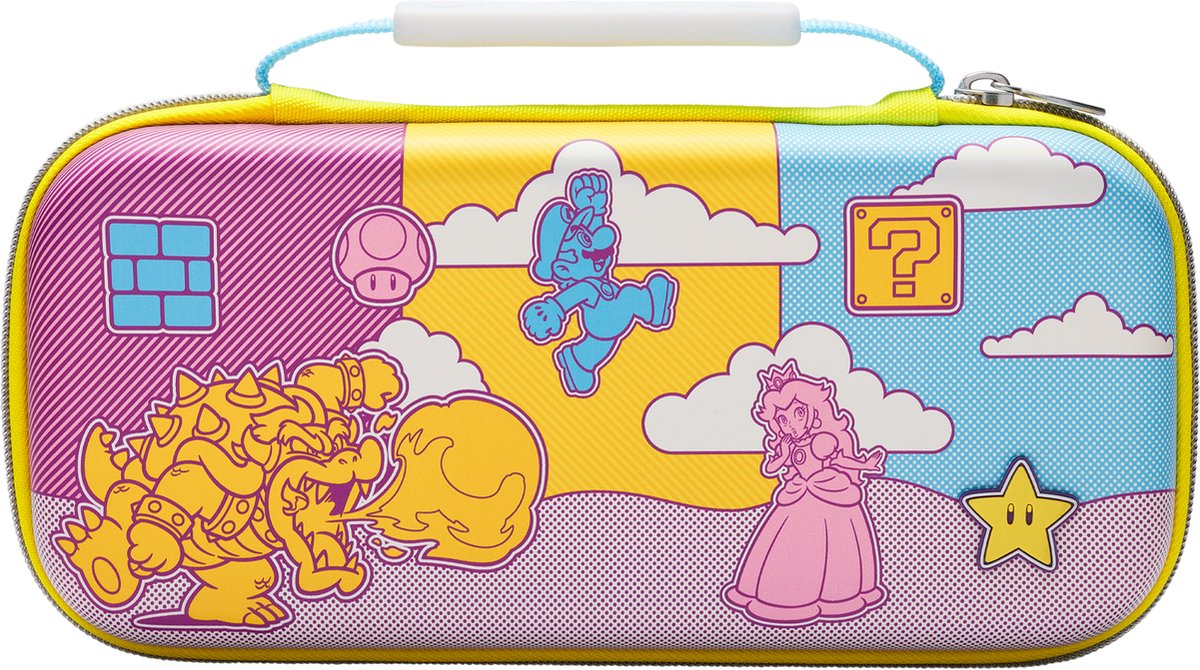 PowerA Beschermhoes voor Nintendo Switch - OLED model/ Nintendo Switch Lite Case - Mushroom Kingdom Pop Art - Meerkleurig
