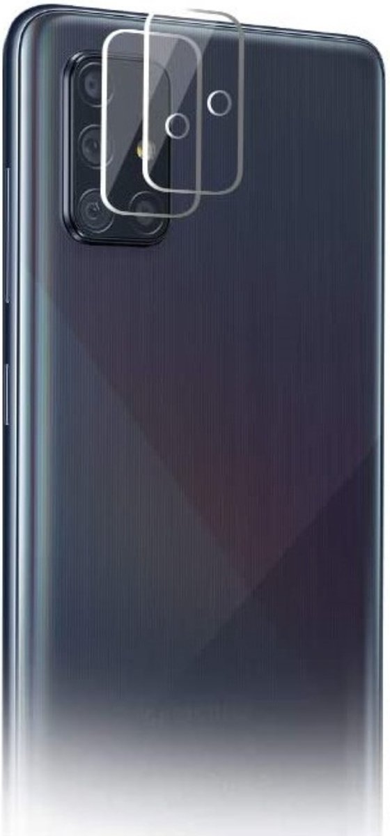 Camera Protector voor Samsung Galaxy A71 - 2 stuks van glas Transparante glazen