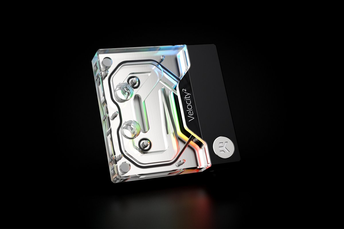 EK Water Blocks Quantum Velocity2 D-RGB Zwart, Transparant