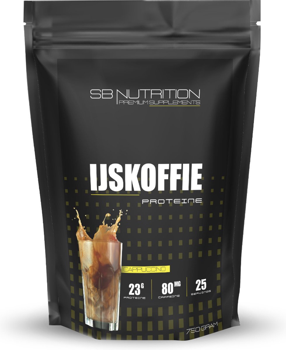 SB32 NUTRITION IJskoffie Eiwitpoeder - Proteine Iced coffee - Eiwit shake - 30 shakes - 750g - 23g eiwit per shake