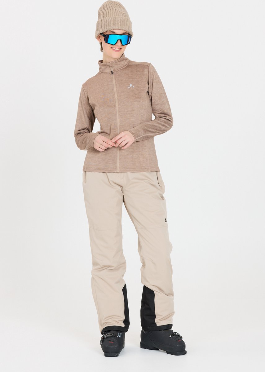 Whistler Juice W Waffle Full Zipper Midlayer Dames 1136 Bruin