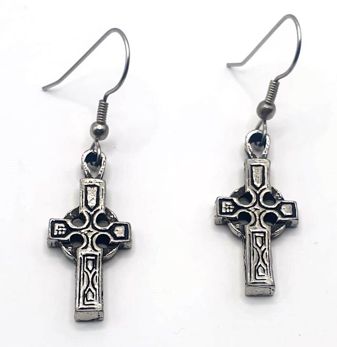 St. Justin, Oorbellen, Keltisch kruis oorbellen(PE180)
