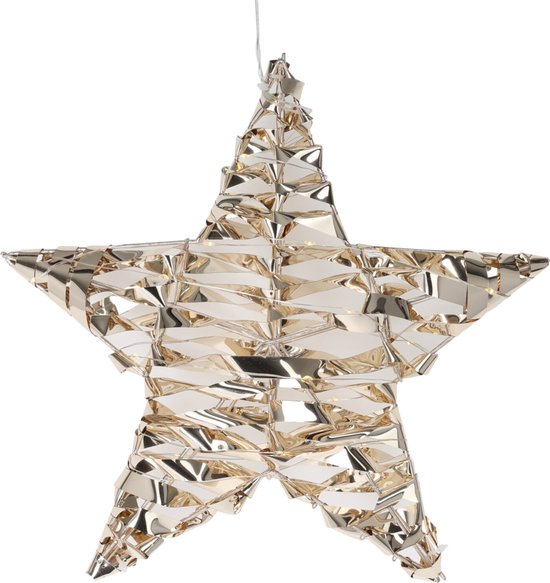Hangende decoratieve verlichting in de vorm van een ster, 30 cm
