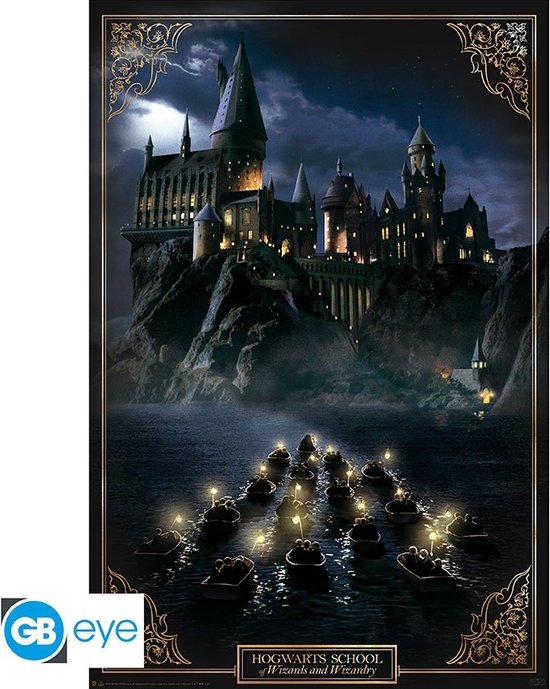 Harry Potter Hogwarts Castle Poster meerkleurig Papier Unisex - Fan merch, Film, Hogwarts