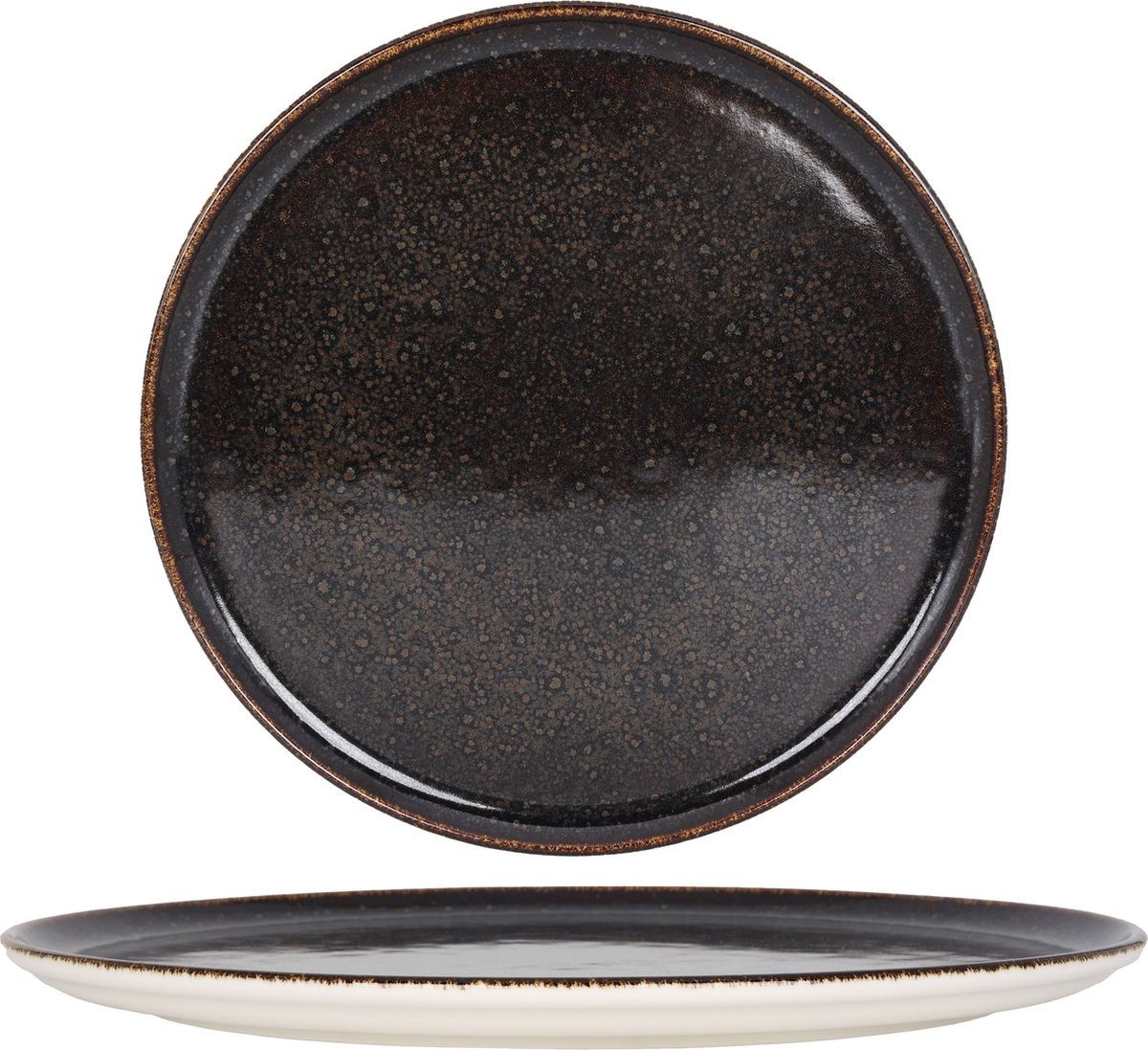Bonna Pizzabord - Ore Tierra - Porselein - 32 cm - set van 2