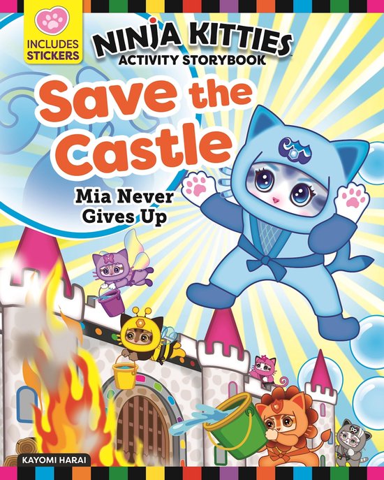 Ninja Kitties Save the Castle Activity Storybook - cover