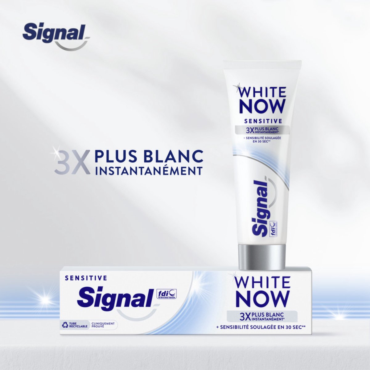 Goedkoopste Signal White Now Sensitive Whitening Tandpasta - 75 ml - Complete Bescherming Voor Gevoelige Tanden en Tandvlees