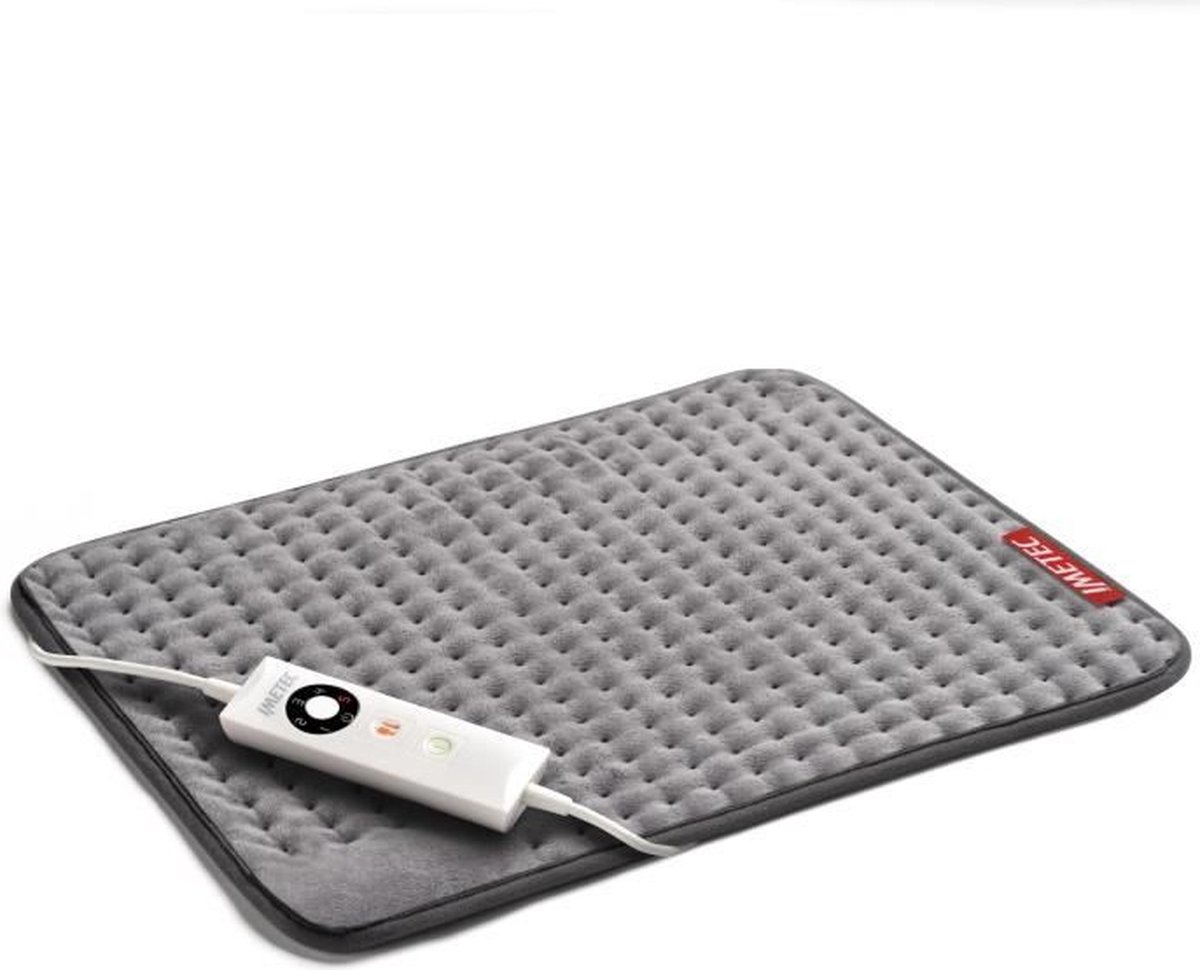 Verwarmingskussen - Imetec - Extra Large 38x50 cm - Ontlast rug en benen - 5 temperaturen - Snelle verwarming - Wasbaar