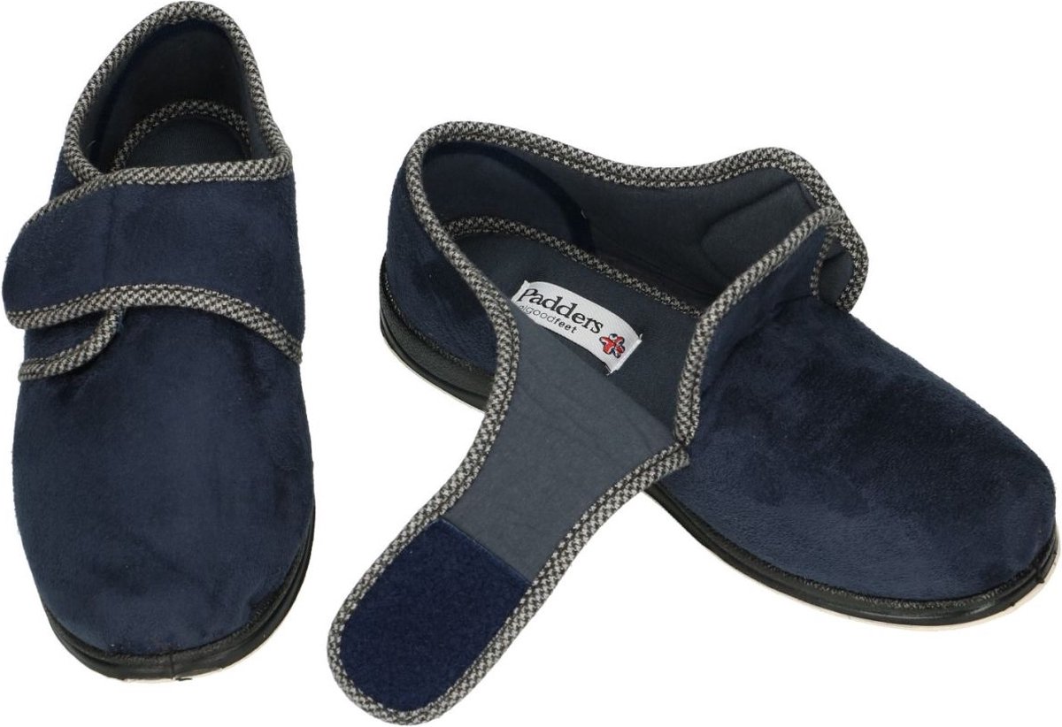 Padders -Heren - blauw donker - pantoffels & slippers - maat 46
