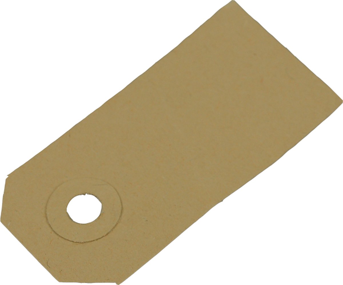 Bruine labels 55 x 110 mm, 100 stuks