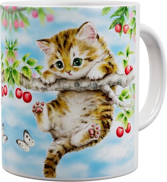 Chats Chatons Chaton Cherry - Mug 440 ml