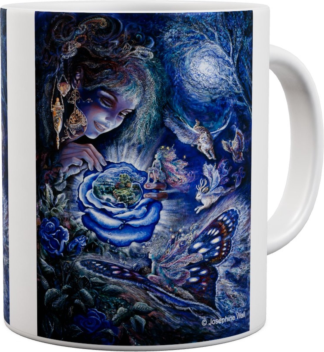 Josephine Wall Fantasy Art - Fantasy In Blue - Mok 440ml 440