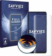Savvies - Screenprotector voor Samsung Galaxy A52 / 5G - Folie Beschermfolie transparant volledig dekking (4 Stuks)