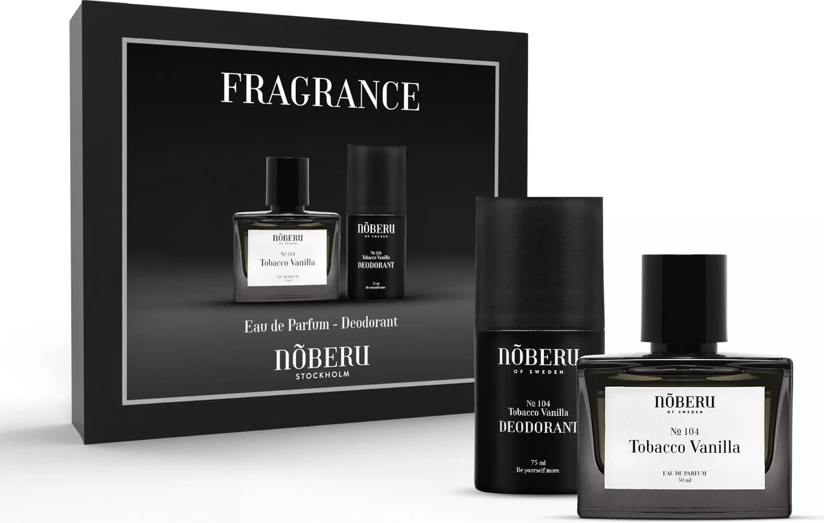 Goedkoopste Nõberu Stockholm - Fragrance Parfum - Cadeaudoos - Eau de Parfum & Deodorant Tobacco Vanilla – Geschenkdoos