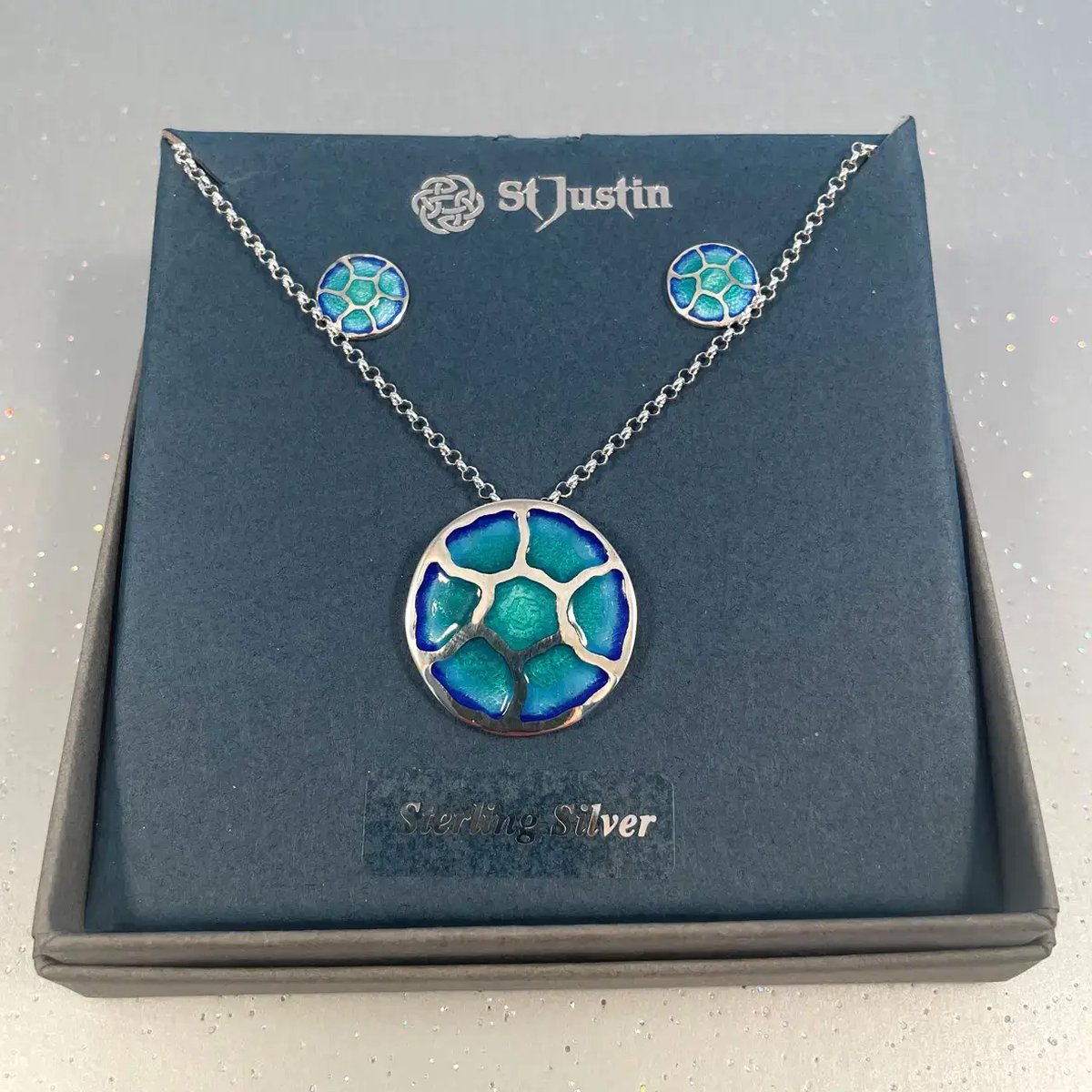 St. Justin, Sieraden set, Zilveren "Glas Mor Morgowles" Sieraden set(SSET1015)