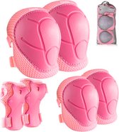 Suotu Skate Beschermset Kinderen - Skate bescherming - Skeeler Beschermset - Roze - S