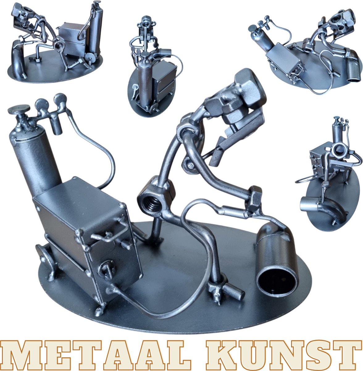 Lasser-metaal kunst-metaal beeld-MIG-lasaparaat-het best cadeau-uniek-verjaardag-sinterklas gift-kerst-geschenk
