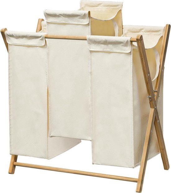 BZR57-W Wasmand - met Legplank - 2 Compartimenten - 2 Verwijderb