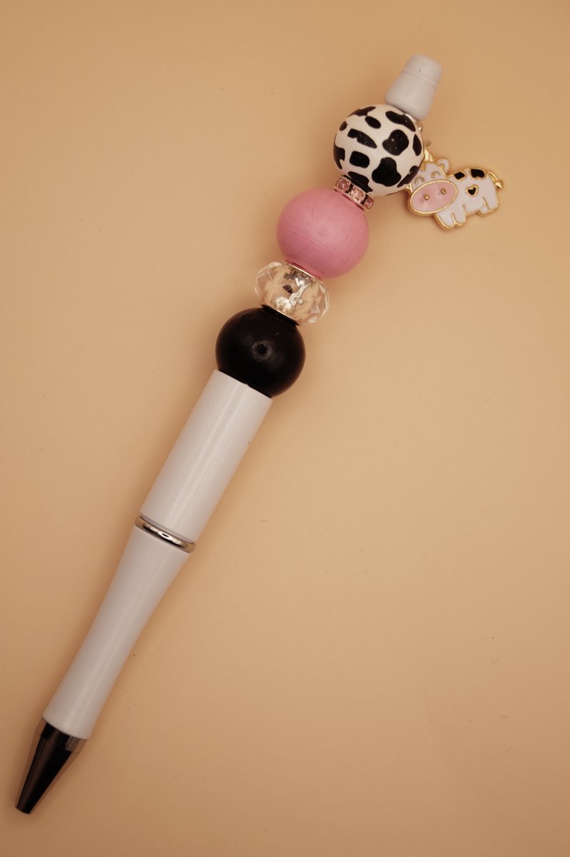 Pen - Koe - Roze - Wit - Zwart