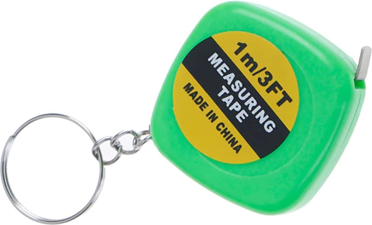 Sleutelhanger meetlint - Groen