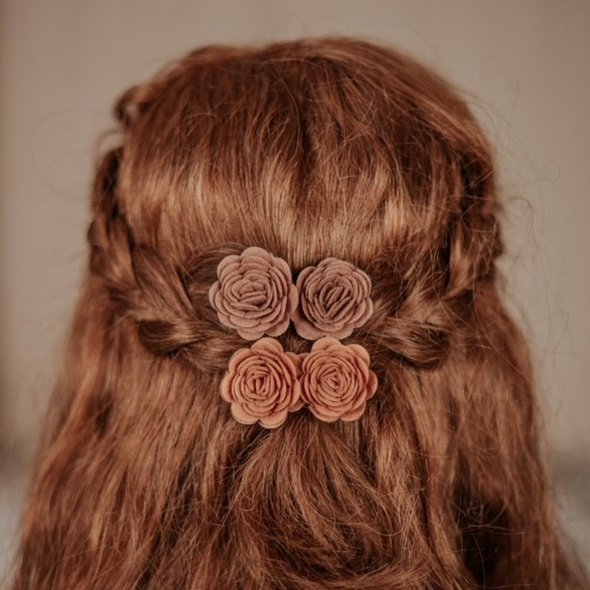 Haarspeldjes Meisje – Rozen - Bruin -