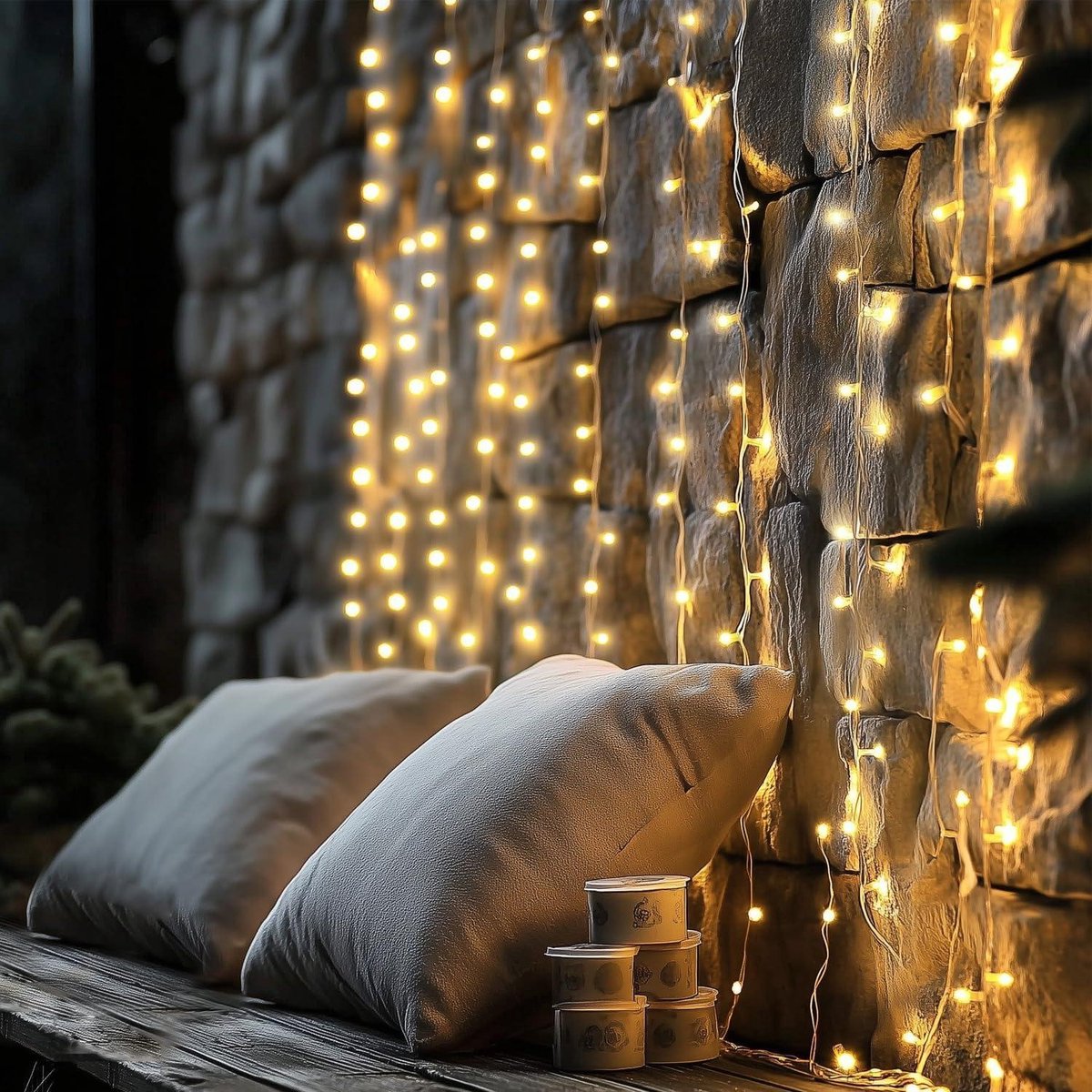 Led-lichtketting voor buiten, 60 m, 600 leds