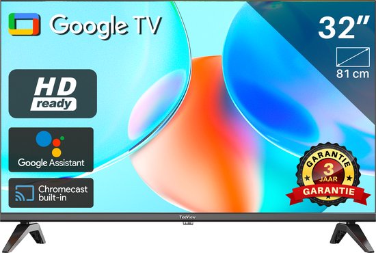 Google Smart TV | TeeView 32inch LED TV | Frameless design